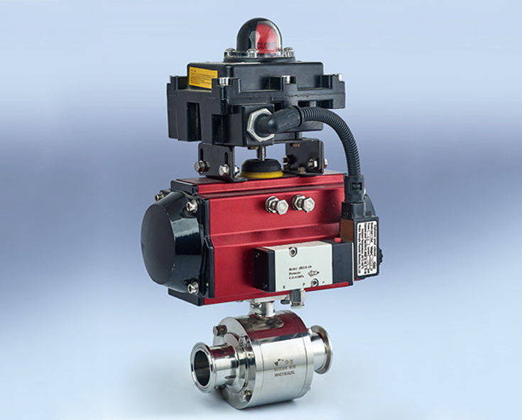 Pneumatic 3PC All-Inclusive Ball Valve